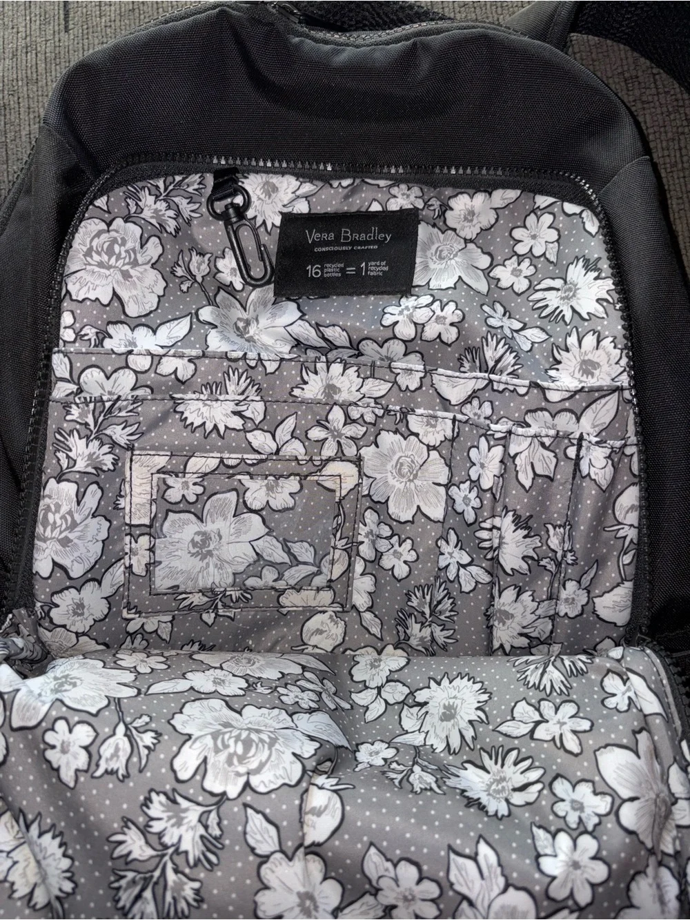 Vera Bradley Black Backpack